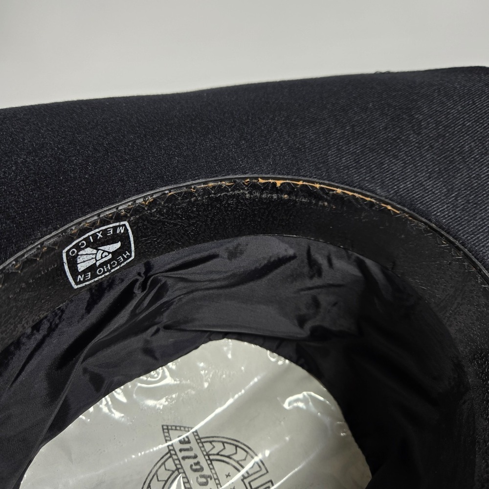 Vintage Pigalle XXXXXXX Sombrero Santo Nino Black Felt Western Hat Size‎ 7 1/4 - Picture 13 of 16